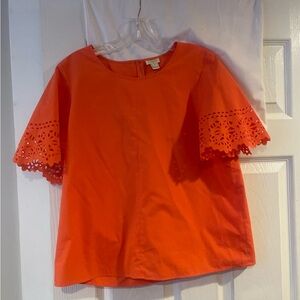 Cute orange J. Crew blouse